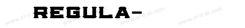 点字山兰体 Regula字体转换